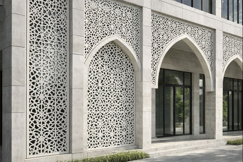 PANEL GRC DAN BETON DALAM KONSTRUKSI MODERN MEMAHAMI PERBEDAAN FUNGSI DAN EFISIENSINYA chatgpt image jan 24, 2026, 10 45 01 am