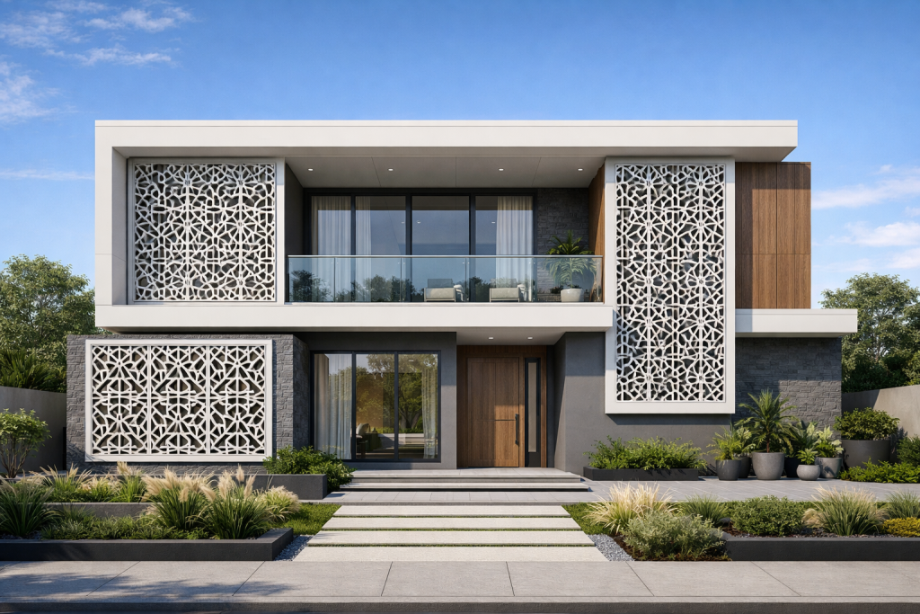 Tren Fasad Modern: Eksplorasi Desain Geometris Menggunakan GRC chatgpt image feb 5, 2026, 01 38 59 pm