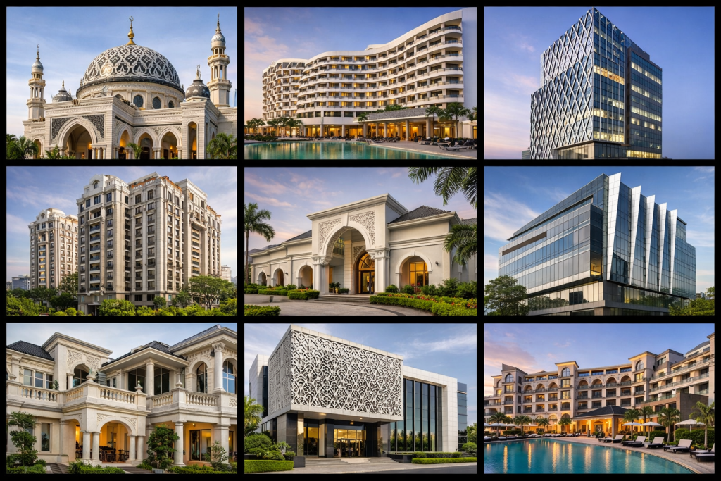 Portofolio proyek GRC Artikon lebih dari satu dekade melayani konstruksi di seluruh Indonesia