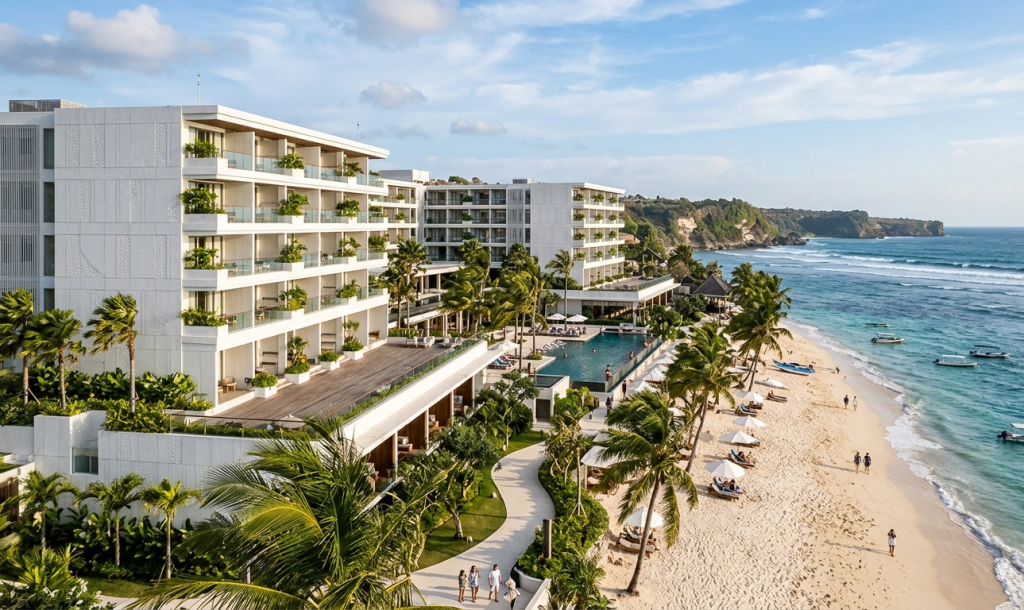 Panel GRC terbukti tahan terhadap paparan angin laut, kelembapan tinggi, dan cuaca ekstrem khas iklim tropis Indonesia.