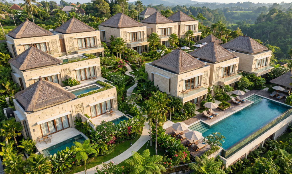 Konsistensi visual fasad GRC di seluruh unit villa adalah aset pemasaran yang memiliki nilai finansial nyata apa yang terlihat di foto pemasaran identik dengan kondisi aktual properti.